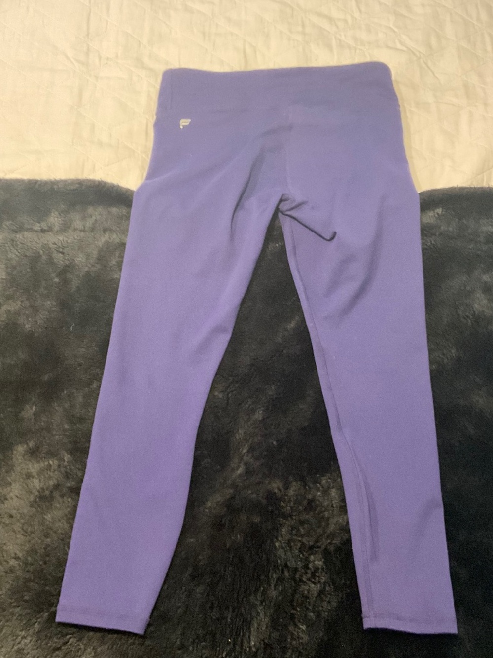 Womens Fabletics Purple Leggings Pants Compression Size S Polyester pre-owned